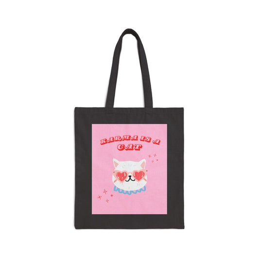 Karma is a Cat Tote Bag