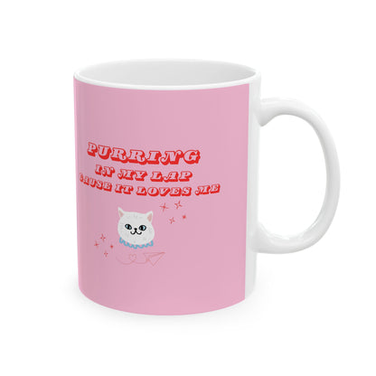 Karma is a Cat Coffee Mug
