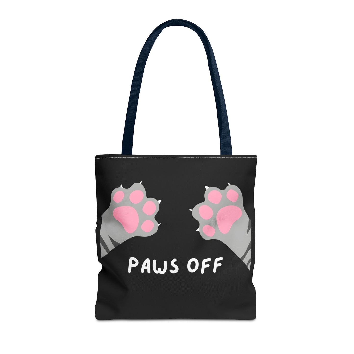 Paws Off Tabby Cat Paw Tote Bag