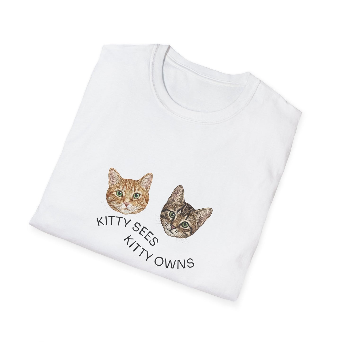 Kitty Sees Kitty Owns Cat Graphic T-shirt