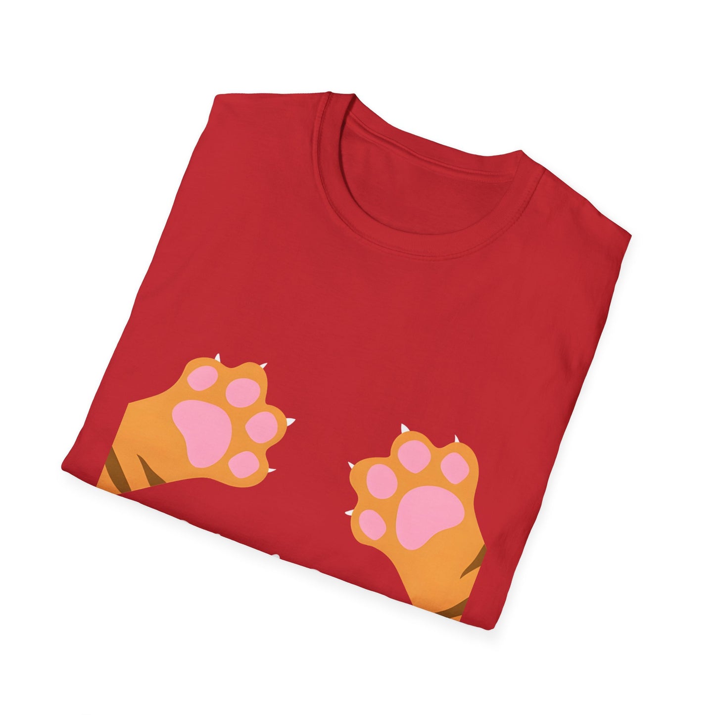 Paws Off Orange Cat Graphic T-shirt