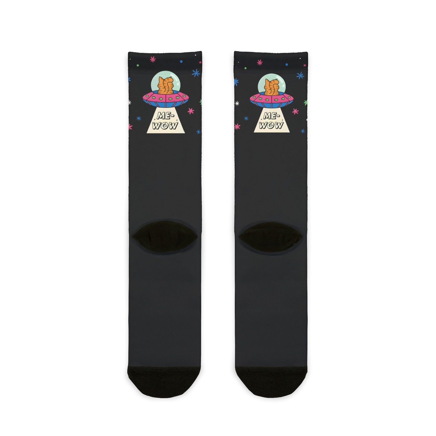 ME-WOW! Galaxy Cat Crew Socks