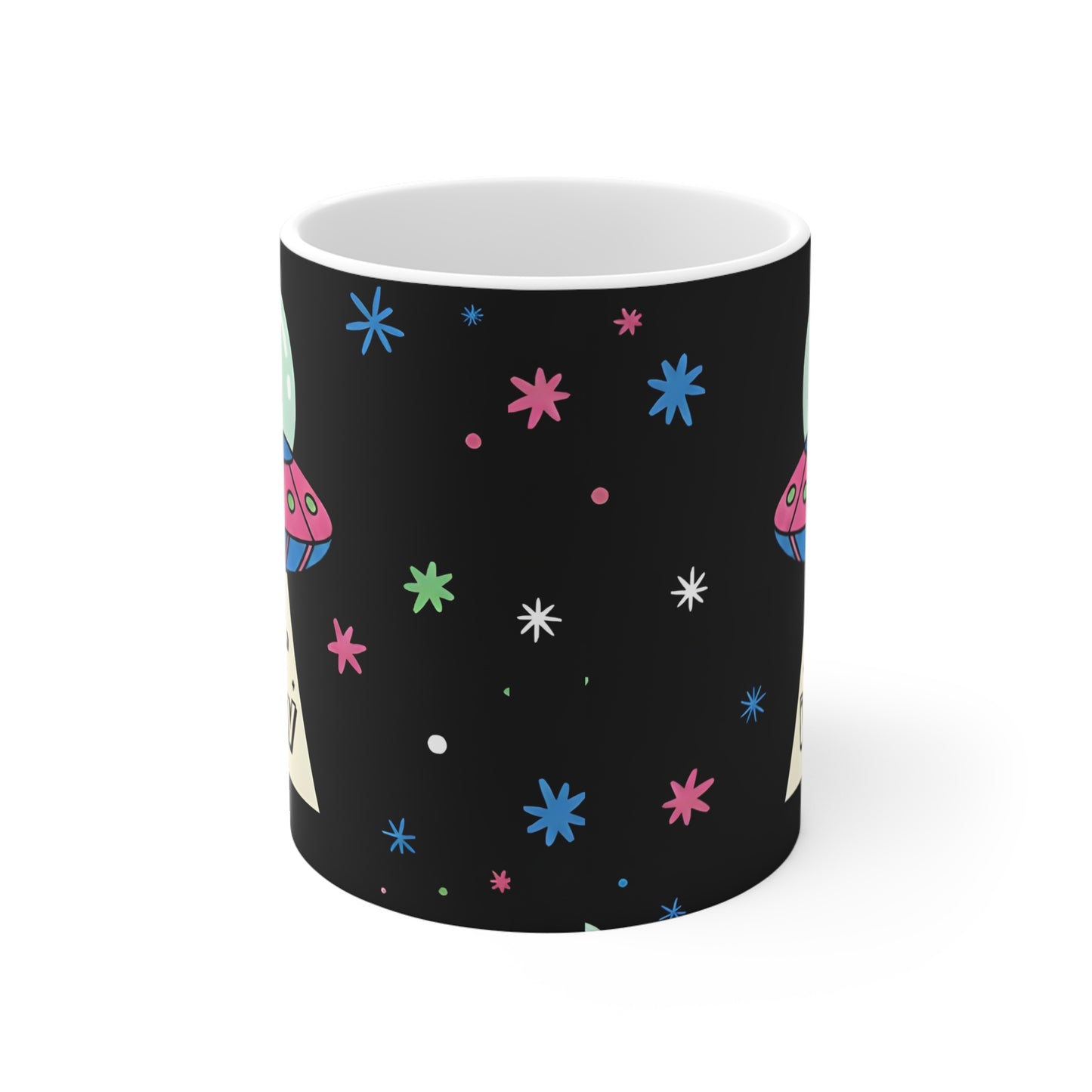 UFO Cat Coffee Mug | ME-WOW Mug | Funny Cat Lover Gift
