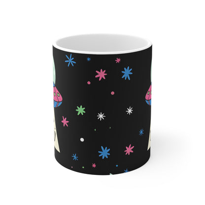 UFO Cat Coffee Mug | ME-WOW Mug | Funny Cat Lover Gift