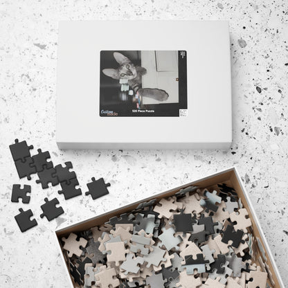 Black & White Tabby Cat Jigsaw Puzzle 110–1014 pcs