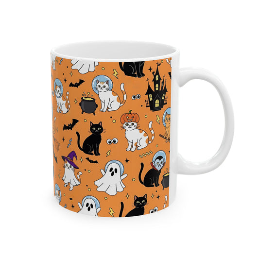 Spooky Cat Halloween Mug