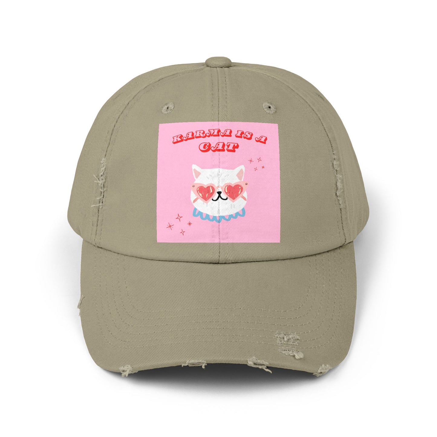 Swiftie Karma Cat Distressed Cap