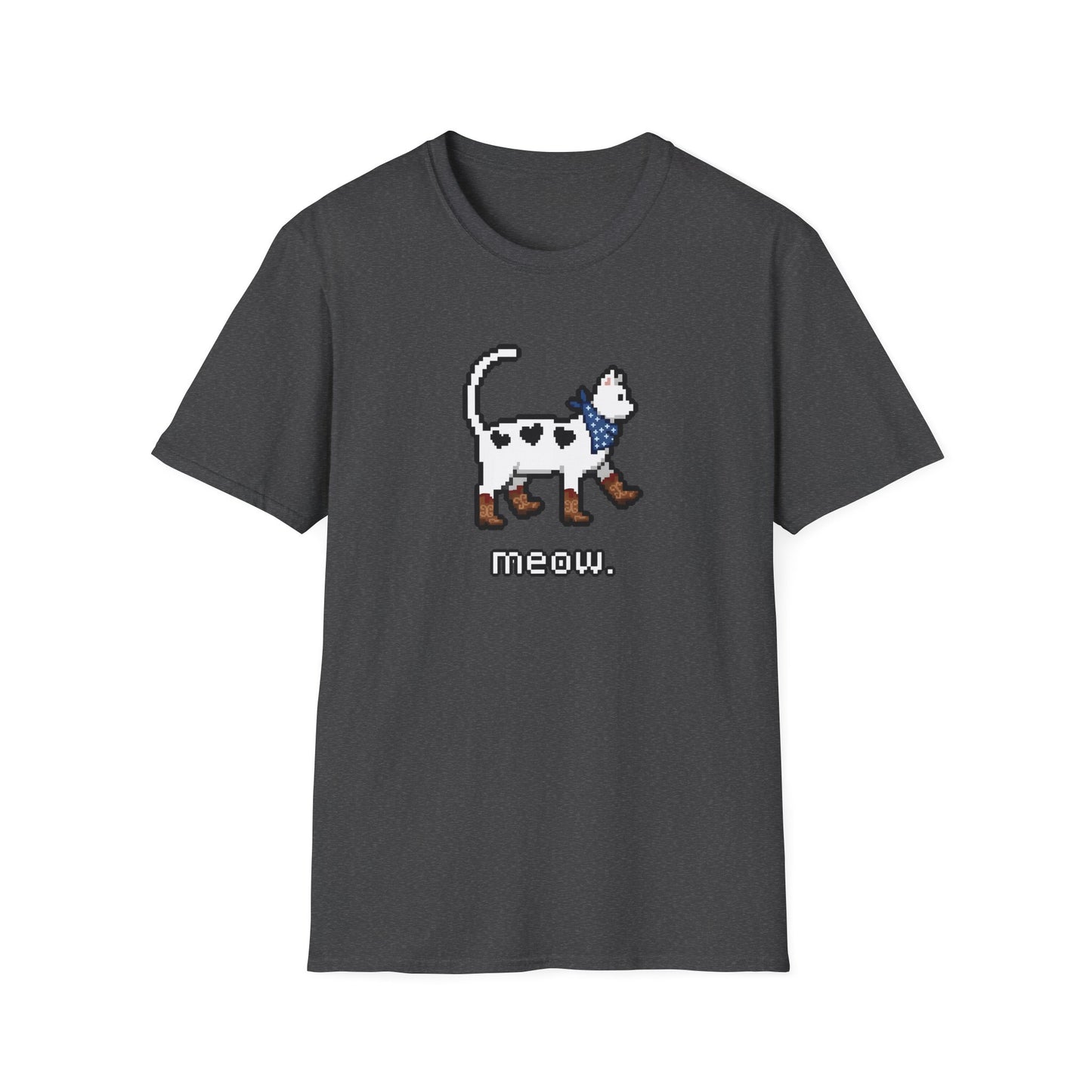 Retro Pixel Cat Cowboy Cat T-shirt