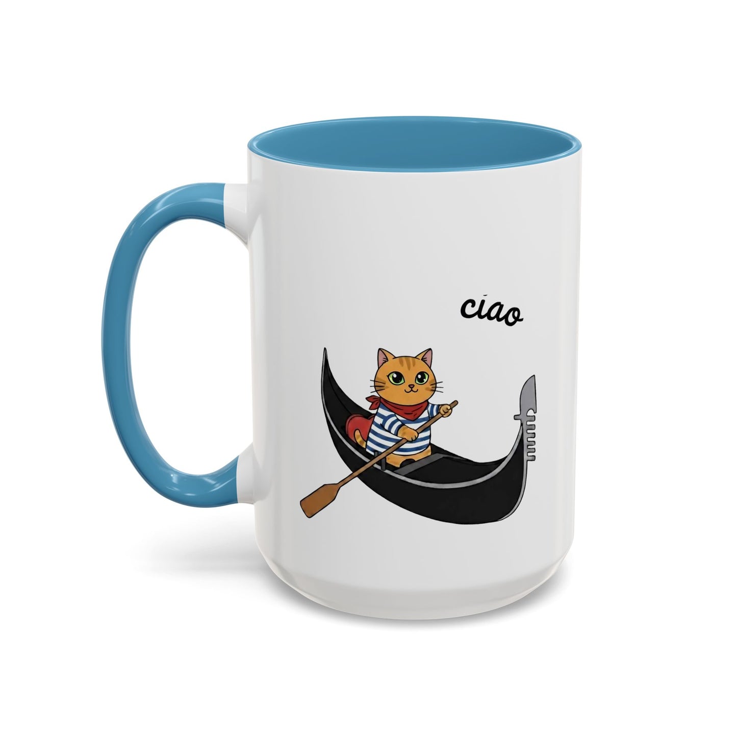 Gondolier Cat Coffee Mug | Cute Italian Cat Gift