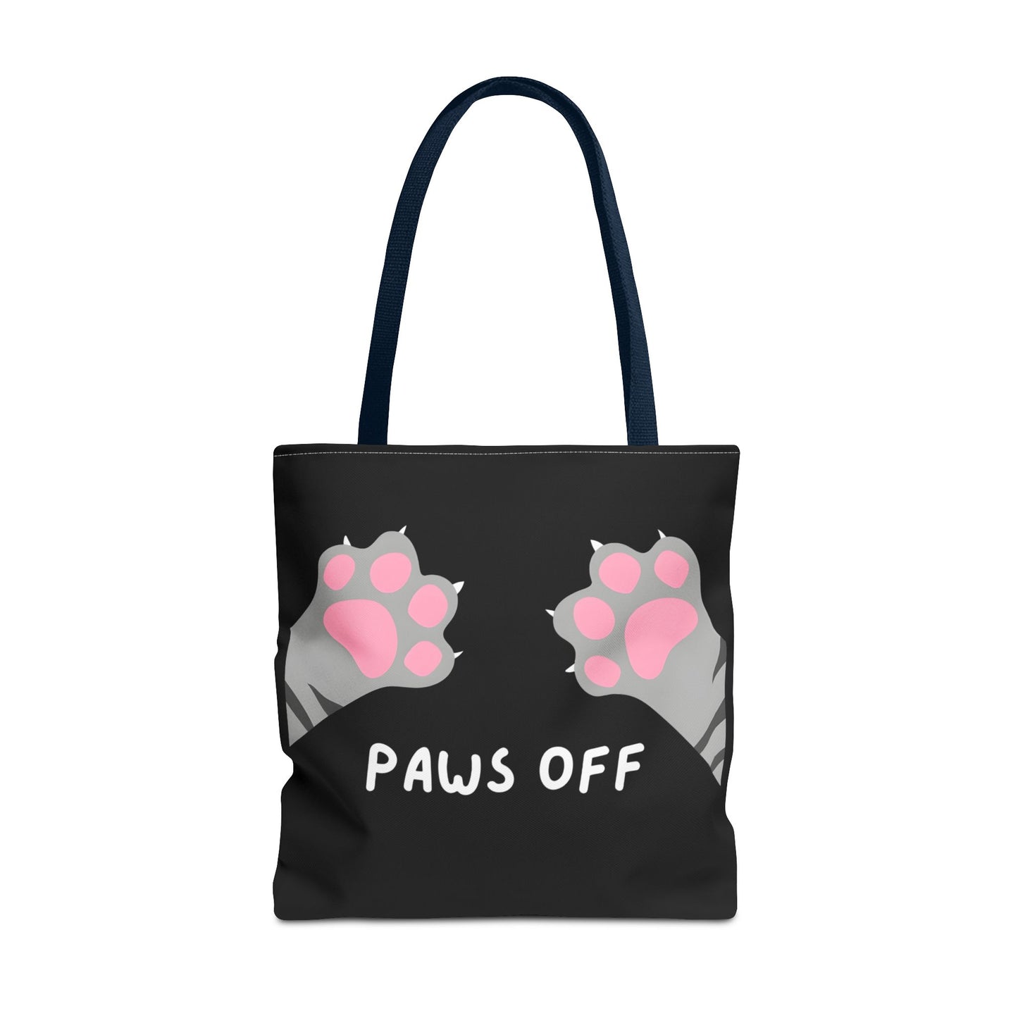 Paws Off Tabby Cat Paw Tote Bag