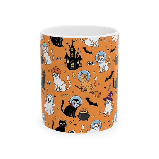 Spooky Cat Halloween Mug