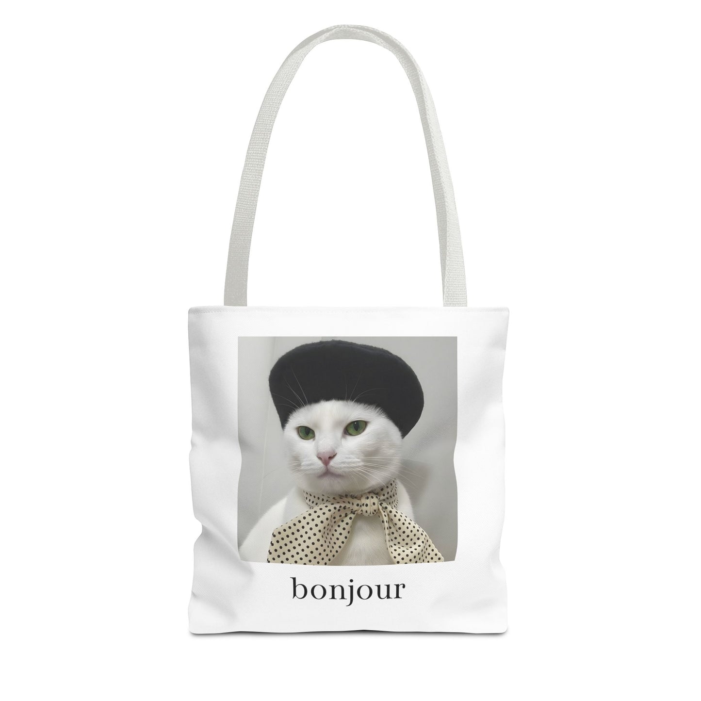 Bonjour Parisian Cat Tote Bag