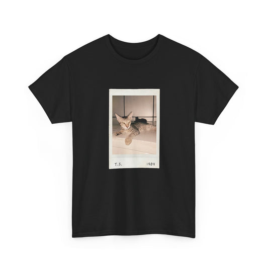 Retro Cat T-shirt | Vintage Pop Music Tee | Cat Lover Gift | Casual Aesthetic Apparel