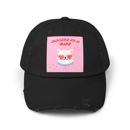 Swiftie Karma Cat Distressed Cap