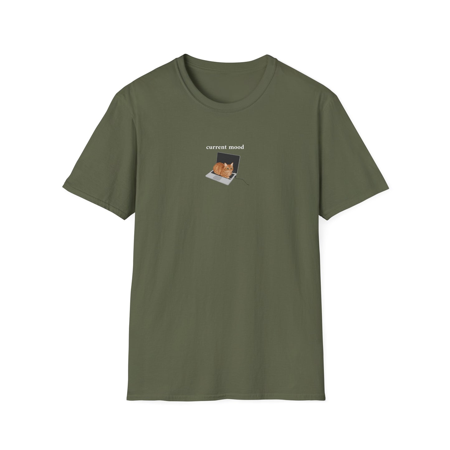 Orange Cat Mood T-shirt