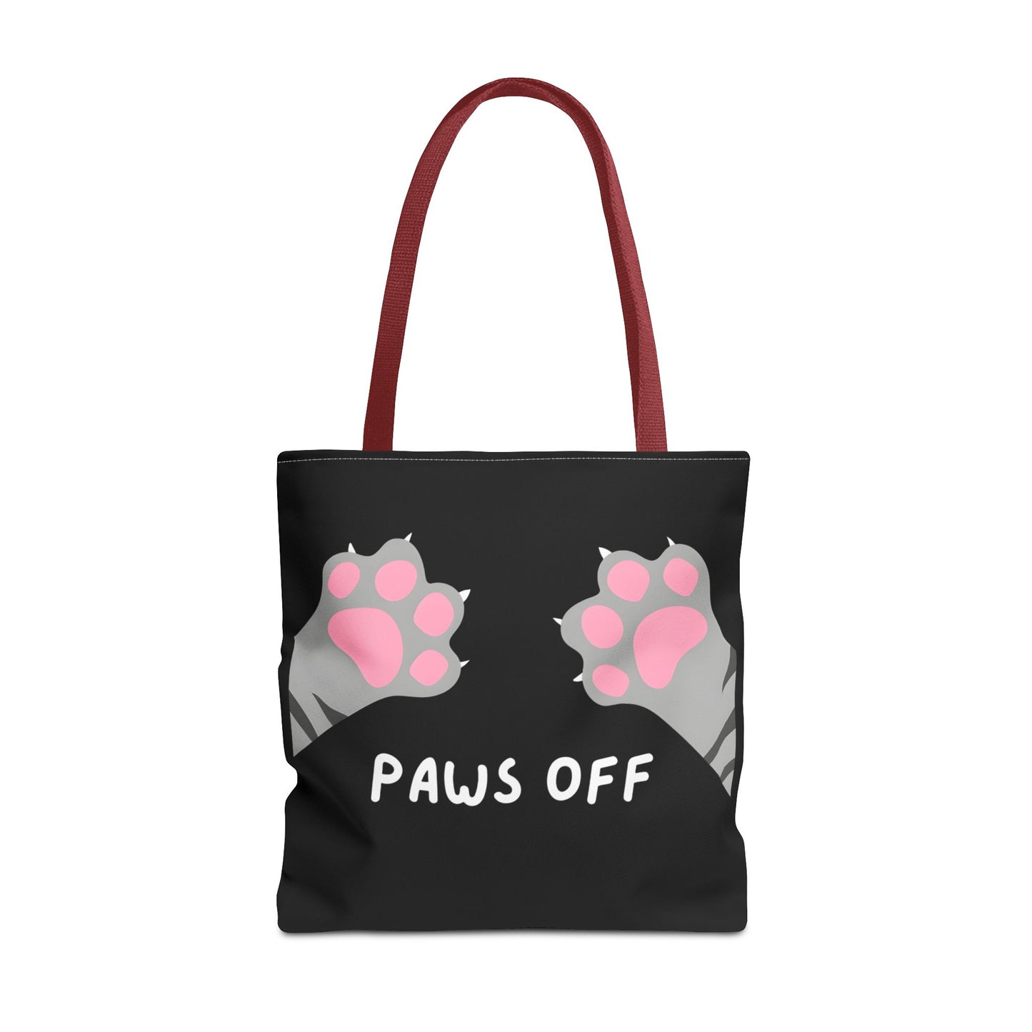 Paws Off Tabby Cat Paw Tote Bag