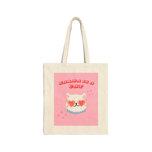 Karma is a Cat Tote Bag