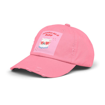 Swiftie Karma Cat Distressed Cap