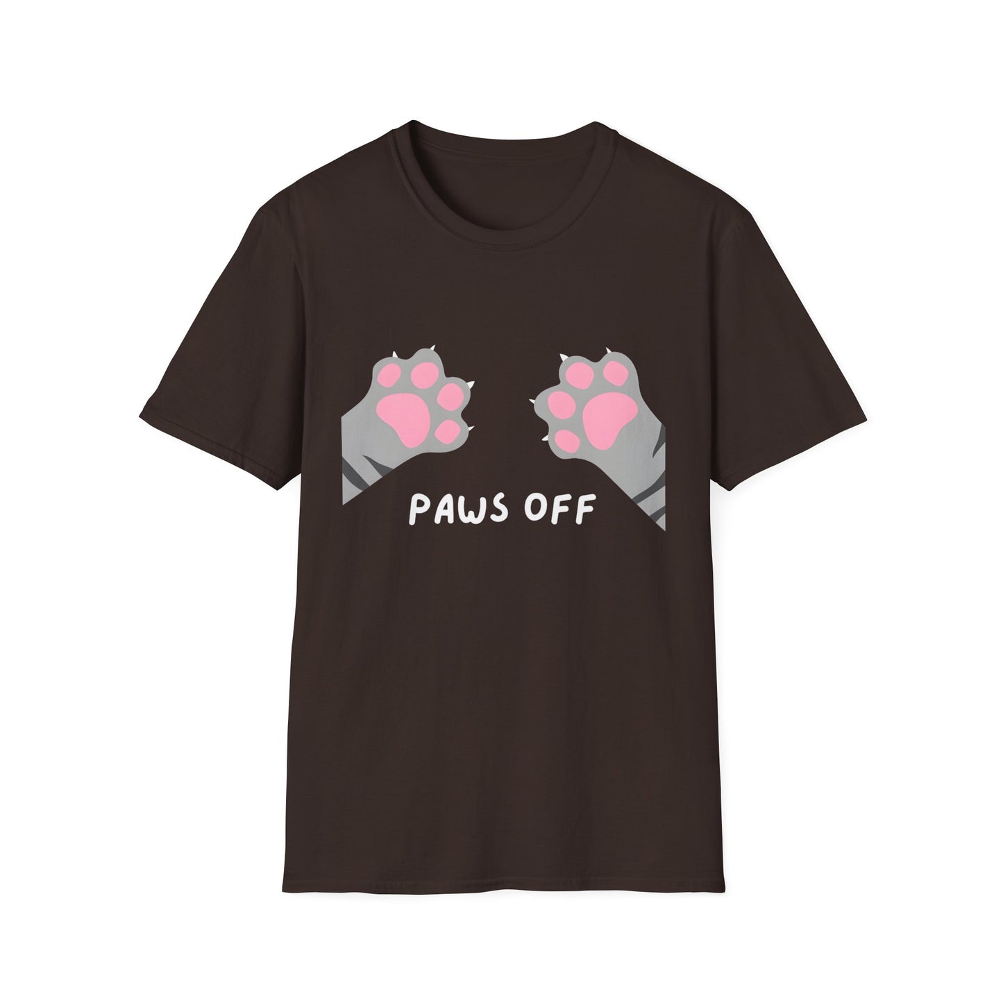 Paws Off Tabby Cat Graphic T-shirt
