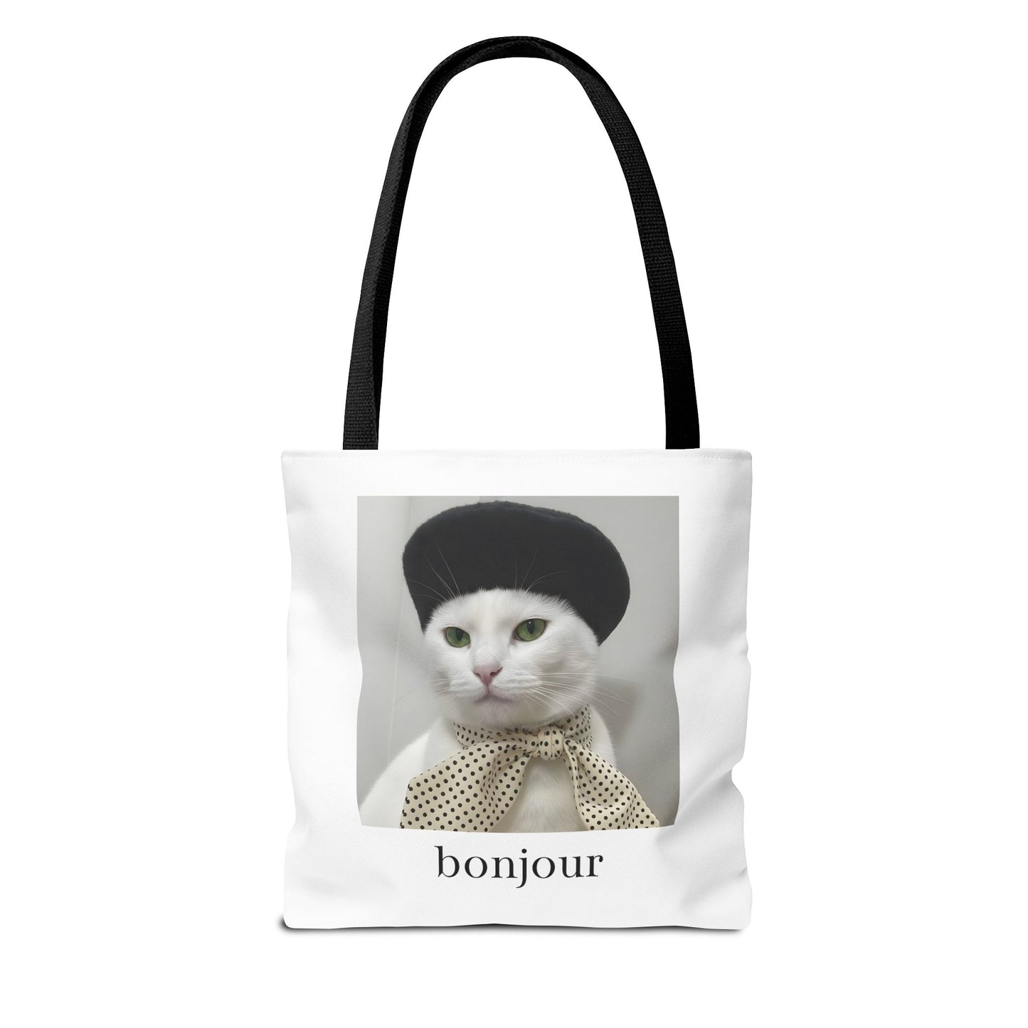 Bonjour Parisian Cat Tote Bag