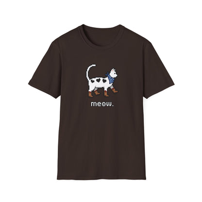 Retro Pixel Cat Cowboy Cat T-shirt