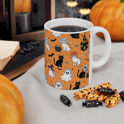 Spooky Cat Halloween Mug