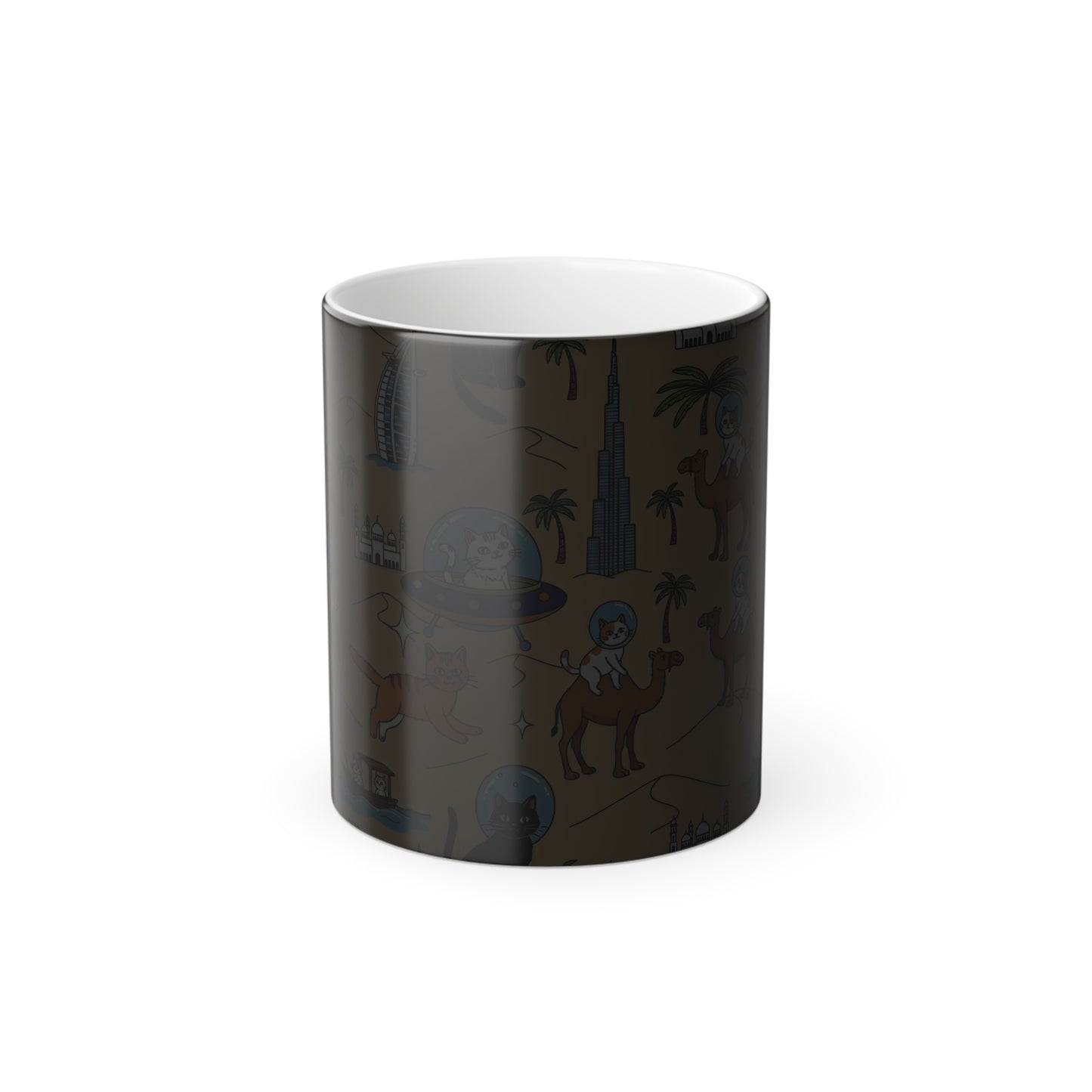 UAE Space Cat Heat Reactive Mug