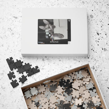 Black & White Tabby Cat Jigsaw Puzzle 110–1014 pcs