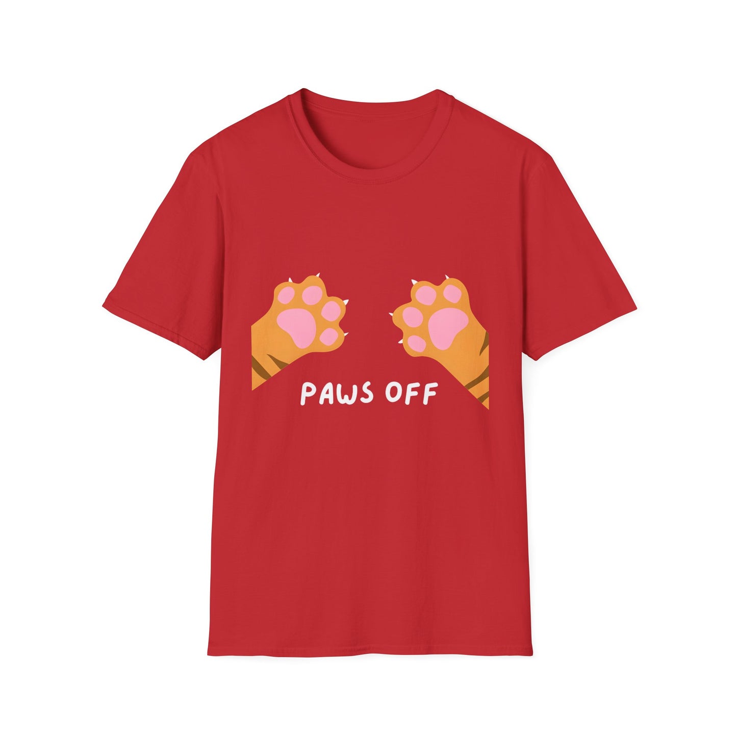 Paws Off Orange Cat Graphic T-shirt