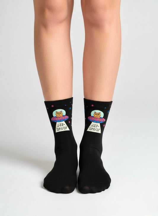 UFO Cat Crew Socks
