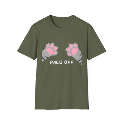 Paws Off Tabby Cat Graphic T-shirt