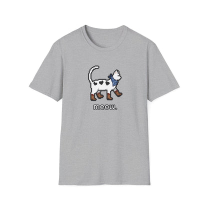 Retro Pixel Cat Cowboy Cat T-shirt