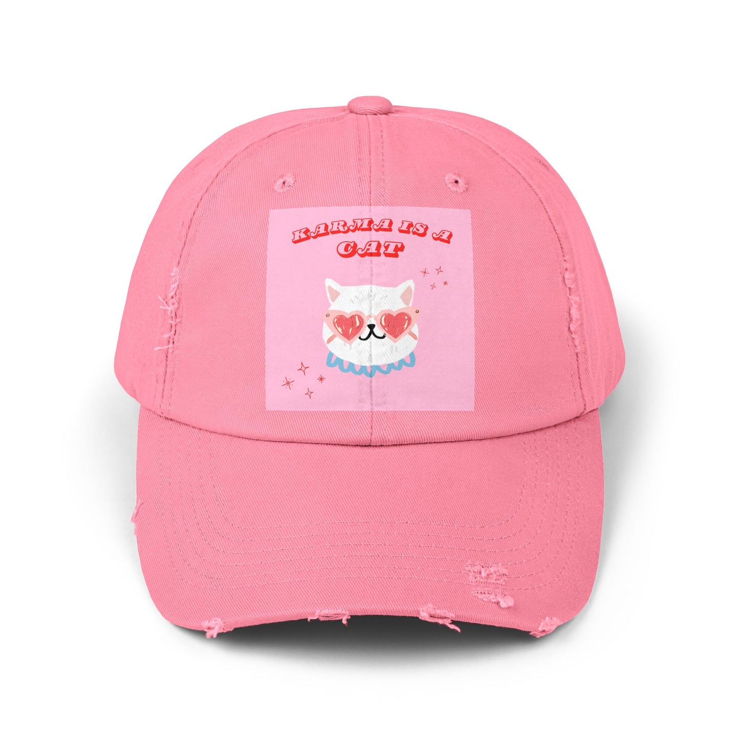 Swiftie Karma Cat Distressed Cap
