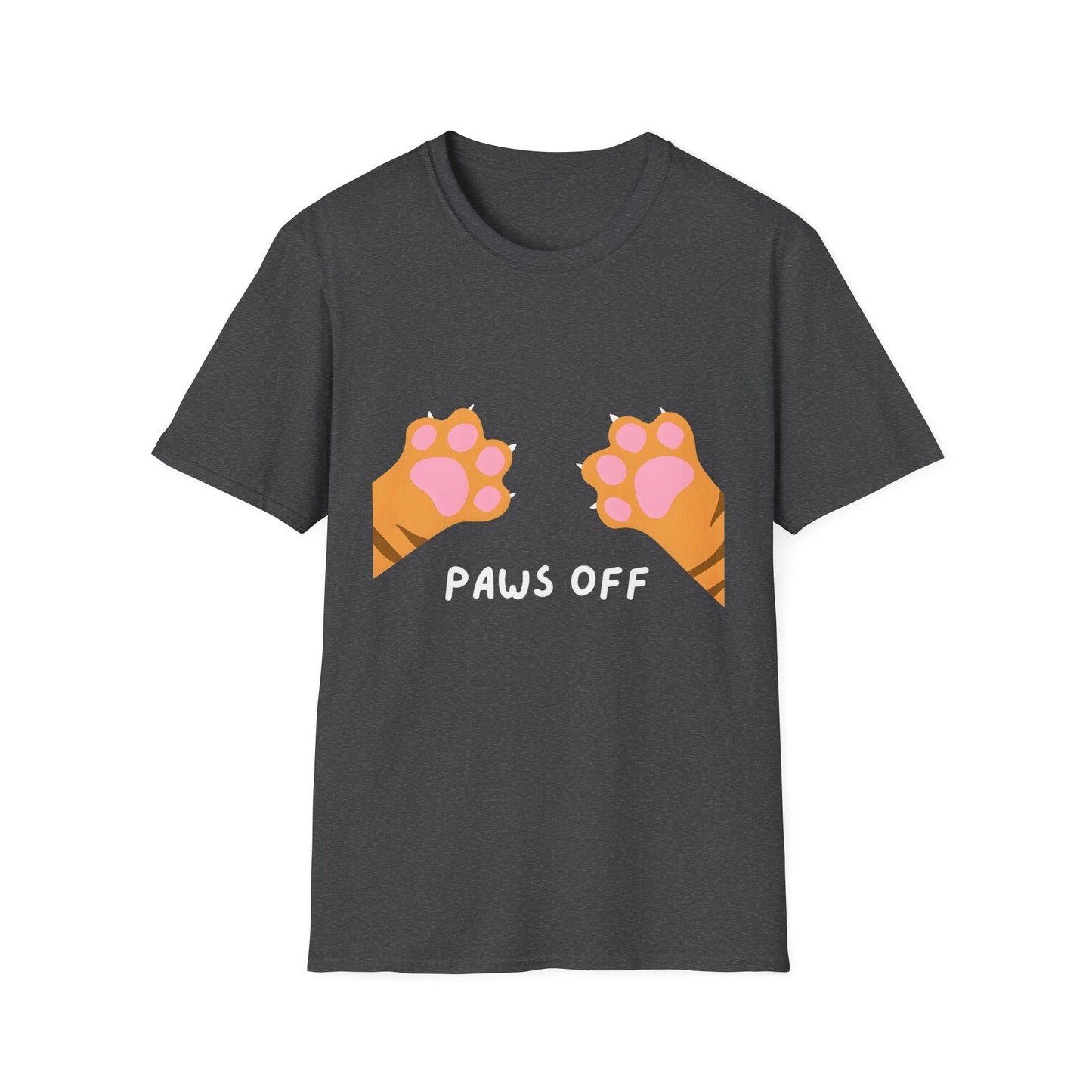 Paws Off Orange Cat Graphic T-shirt