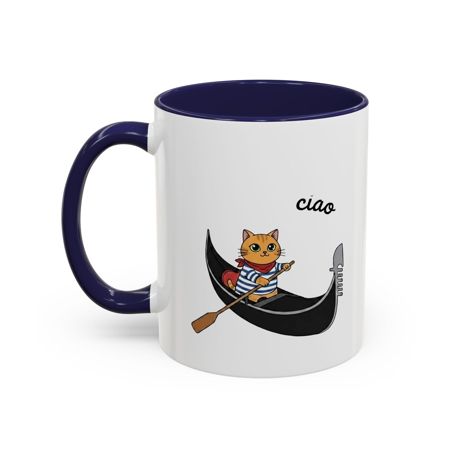 Gondolier Cat Coffee Mug | Cute Italian Cat Gift
