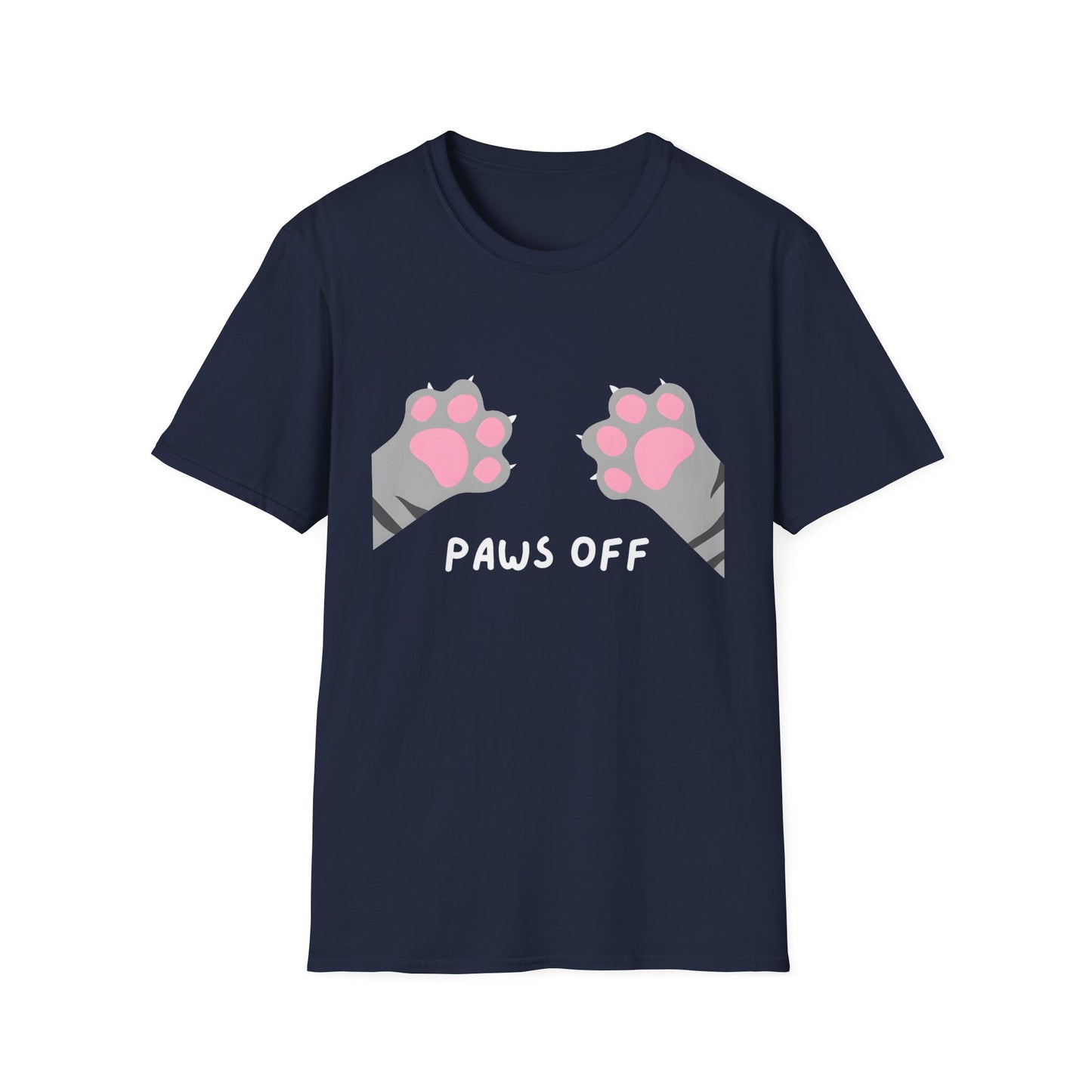 Paws Off Tabby Cat Graphic T-shirt