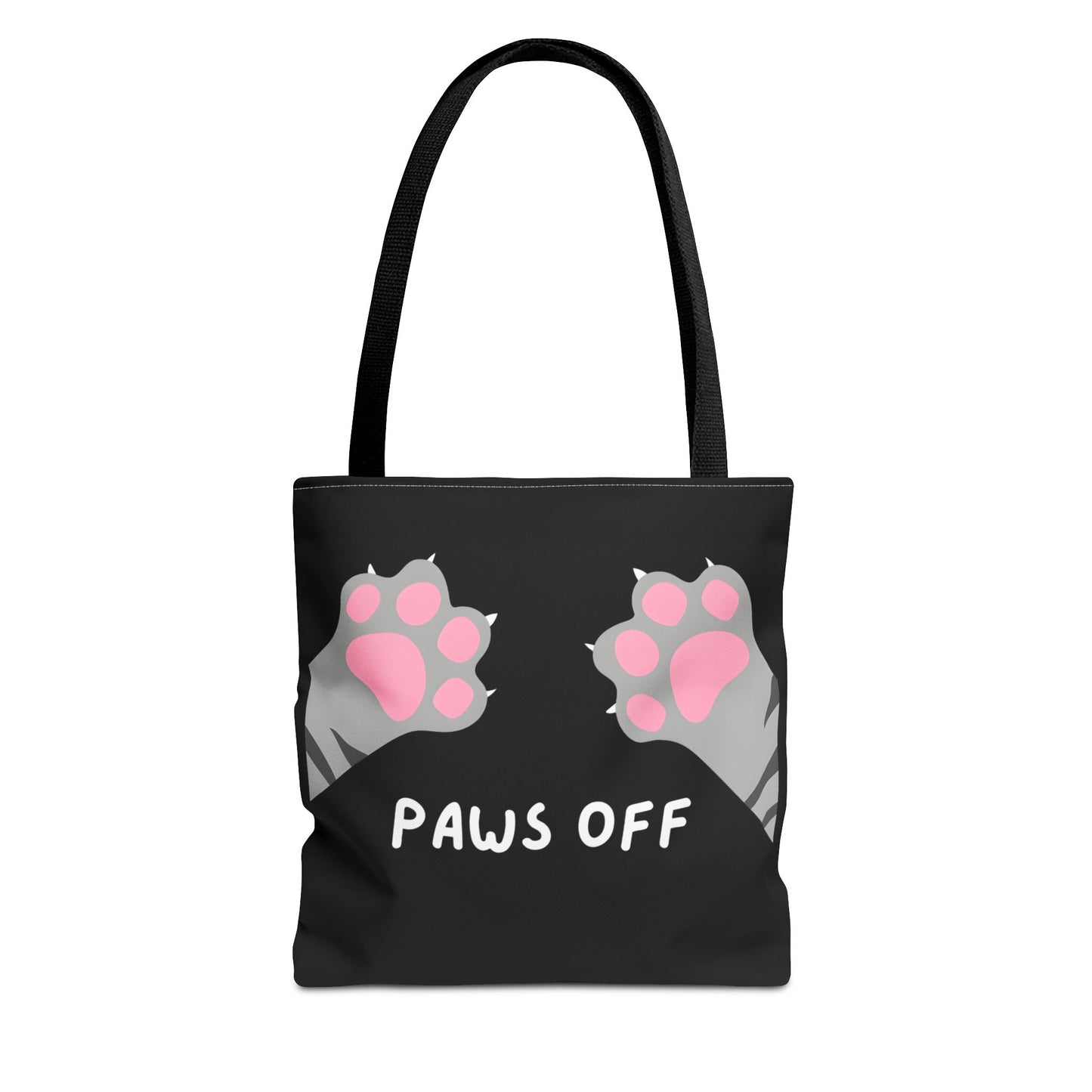 Paws Off Tabby Cat Paw Tote Bag