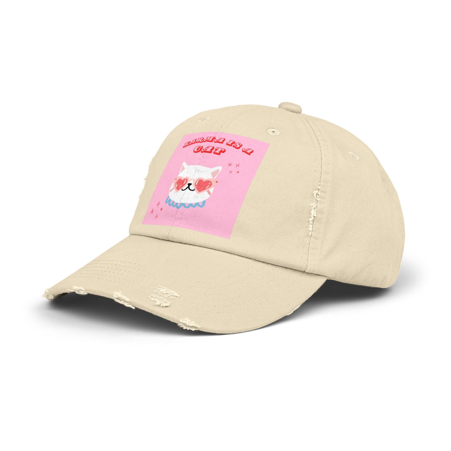Swiftie Karma Cat Distressed Cap