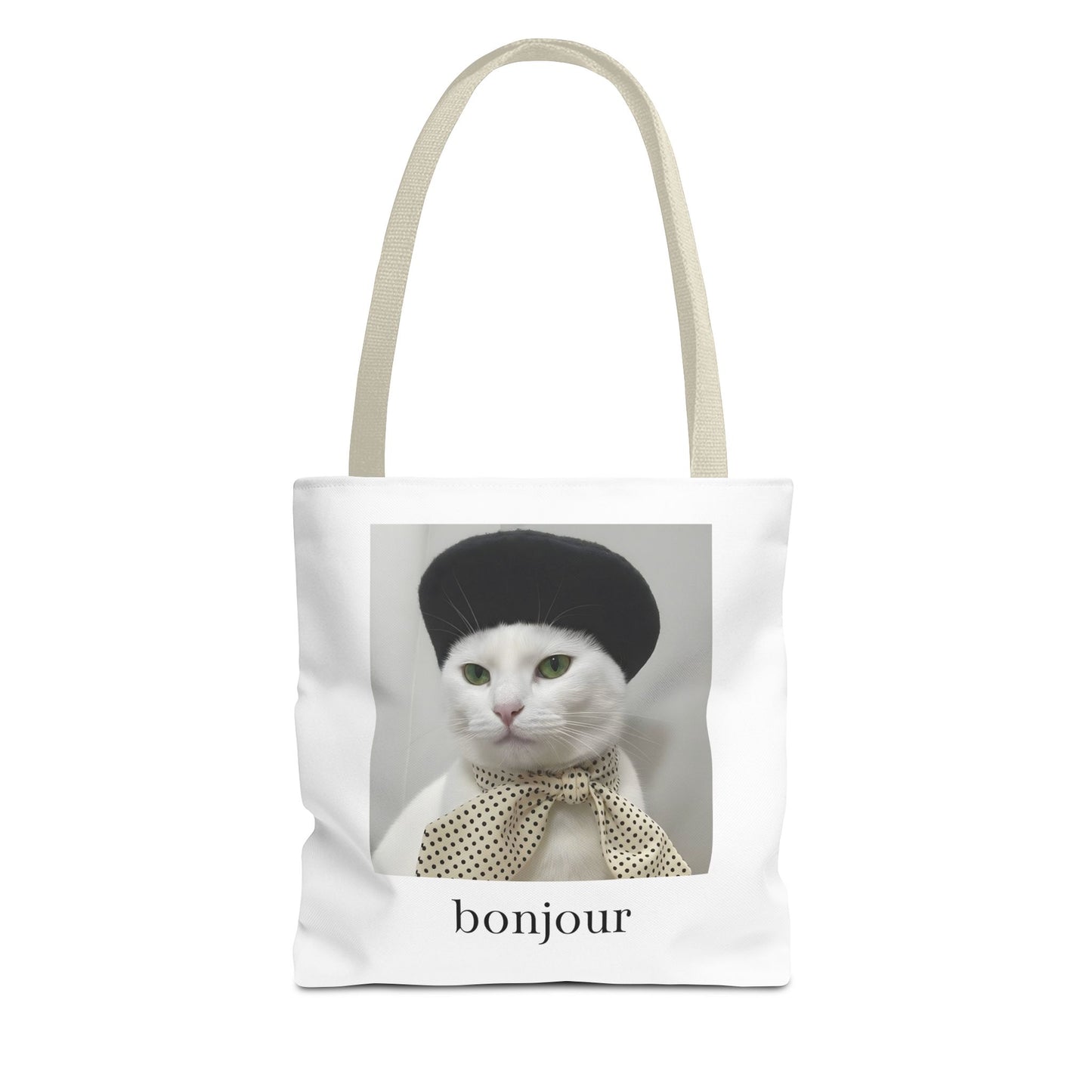Bonjour Parisian Cat Tote Bag