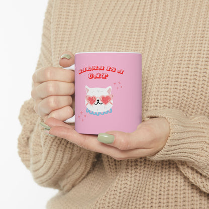 Karma is a Cat Coffee Mug