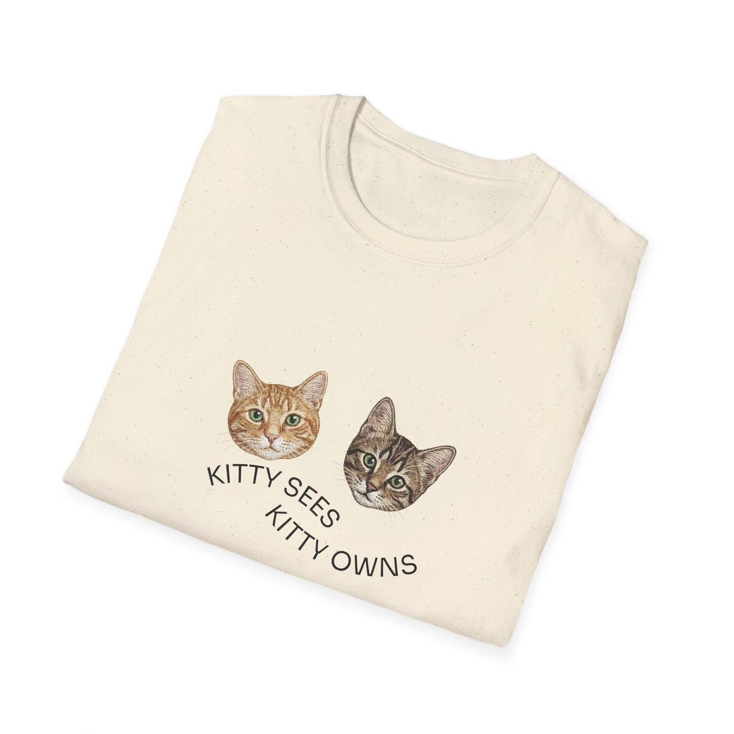 Kitty Sees Kitty Owns Cat Graphic T-shirt