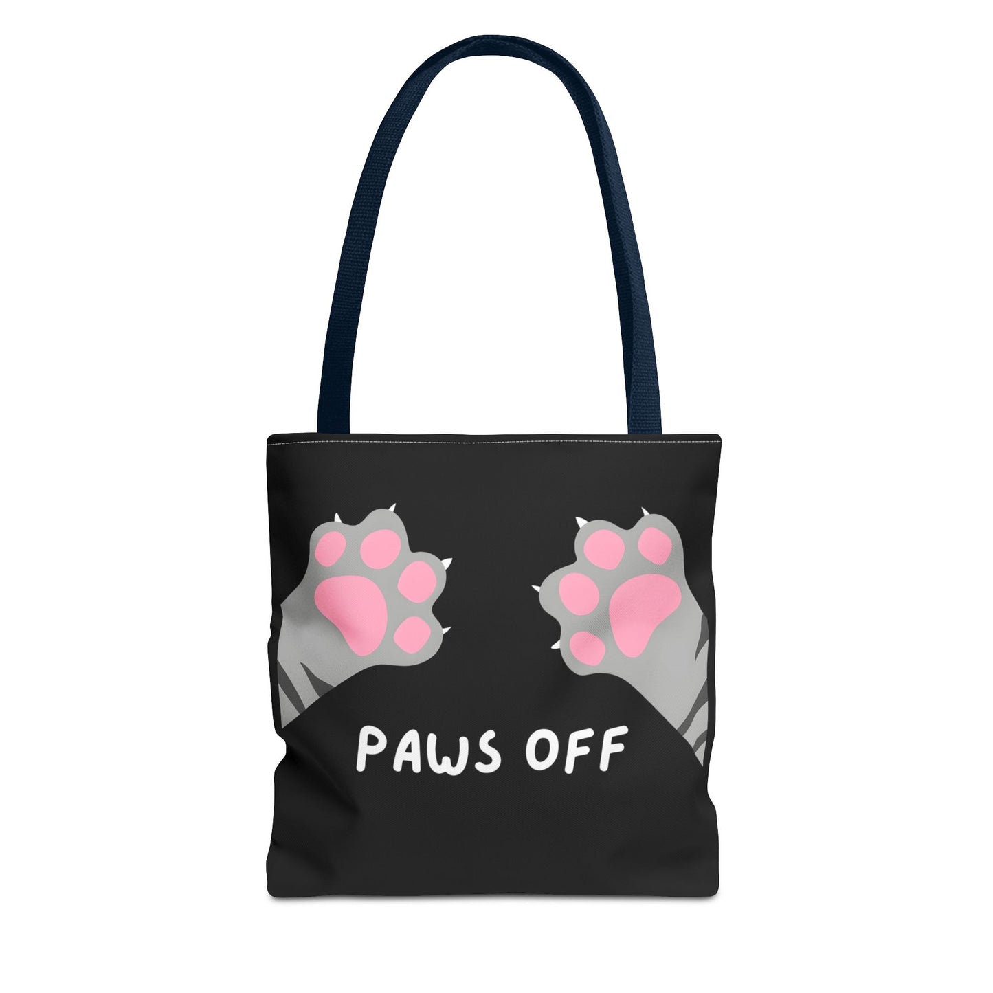 Paws Off Tabby Cat Paw Tote Bag