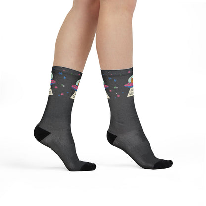ME-WOW! Galaxy Cat Crew Socks