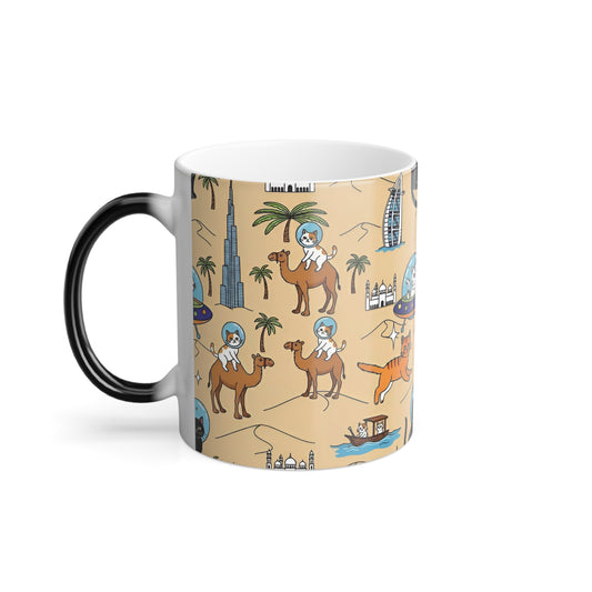 UAE Space Cat Heat Reactive Mug