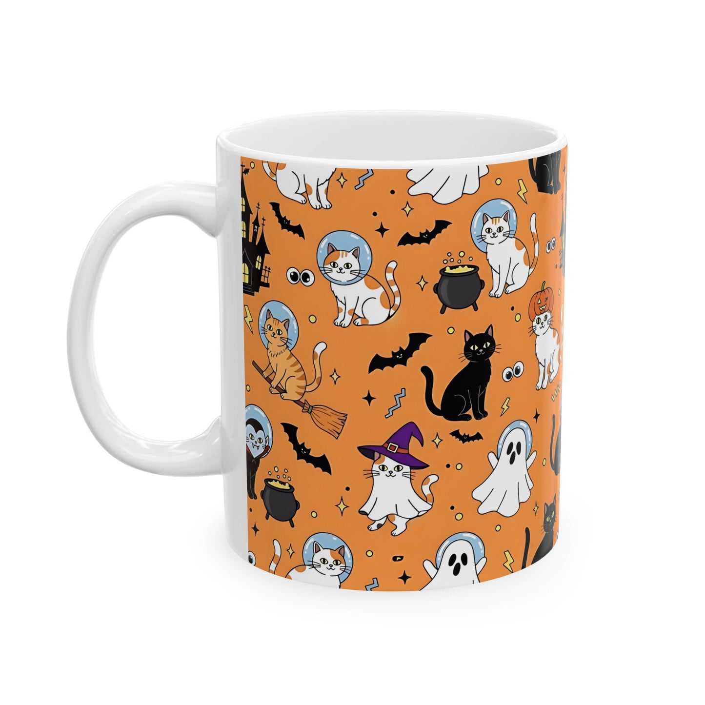 Spooky Cat Halloween Mug