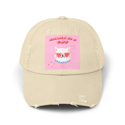 Swiftie Karma Cat Distressed Cap