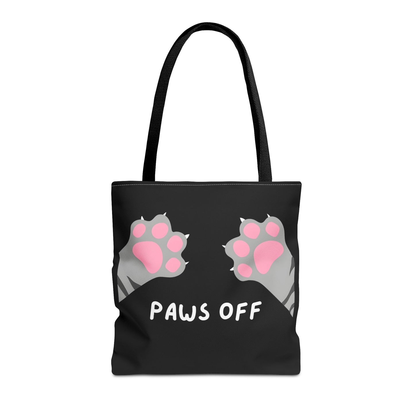 Paws Off Tabby Cat Paw Tote Bag