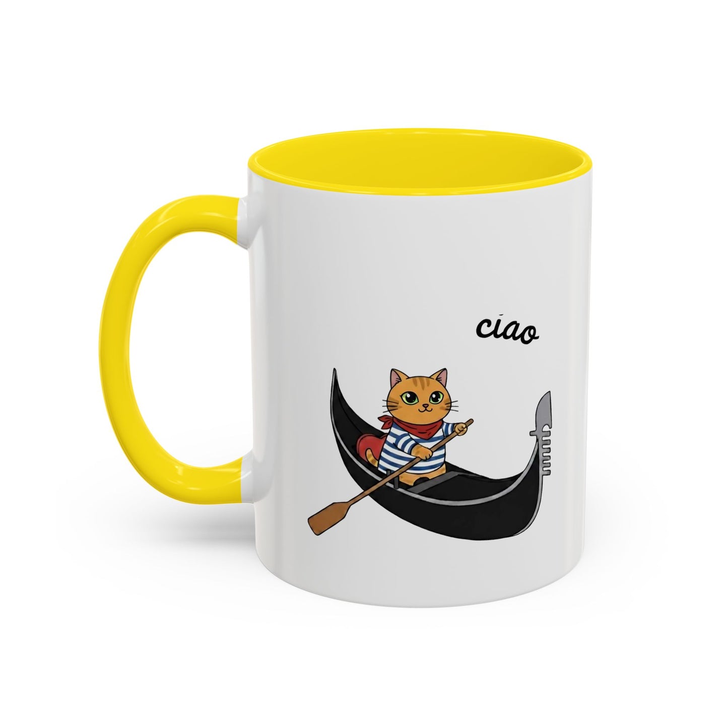 Gondolier Cat Coffee Mug | Cute Italian Cat Gift