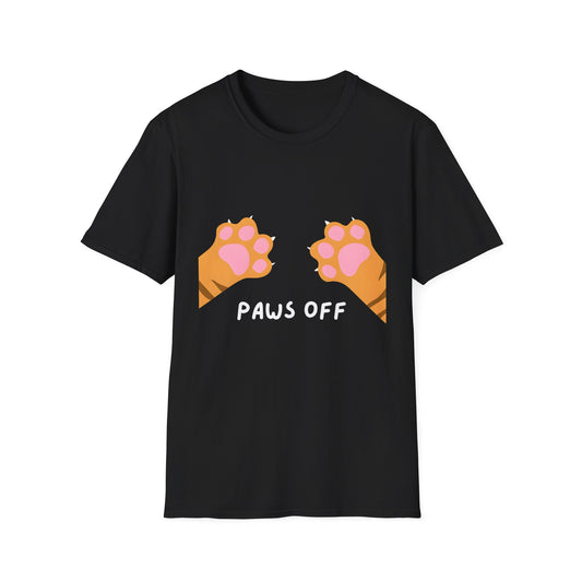 Paws Off Orange Cat Graphic T-shirt