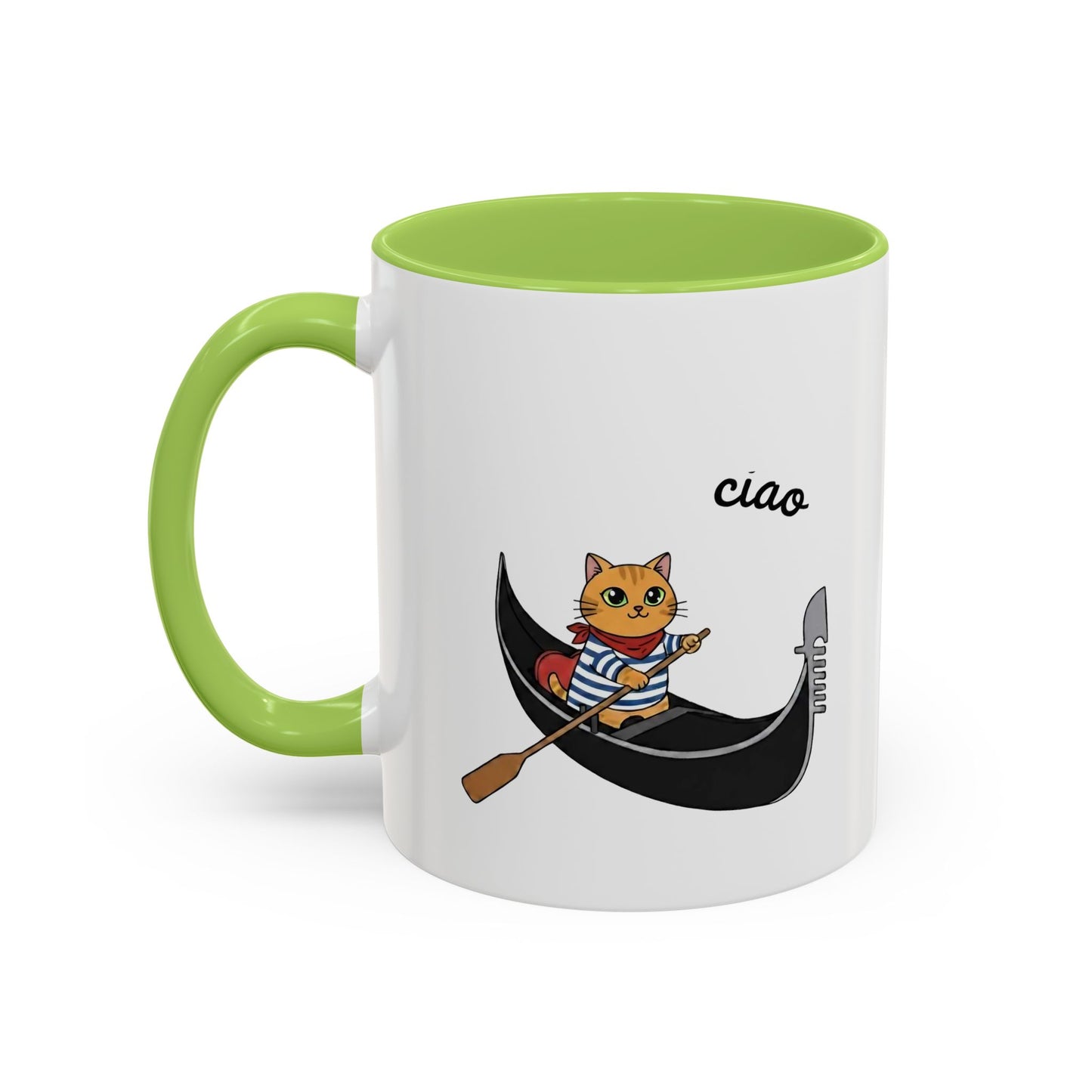 Gondolier Cat Coffee Mug | Cute Italian Cat Gift